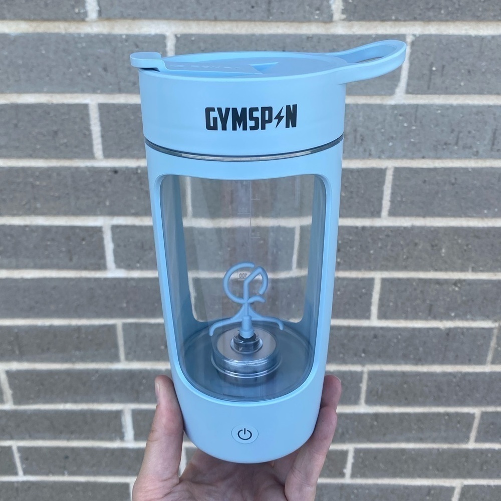 Gymspin usb rechargeable portable blender cup | blue | new, unused